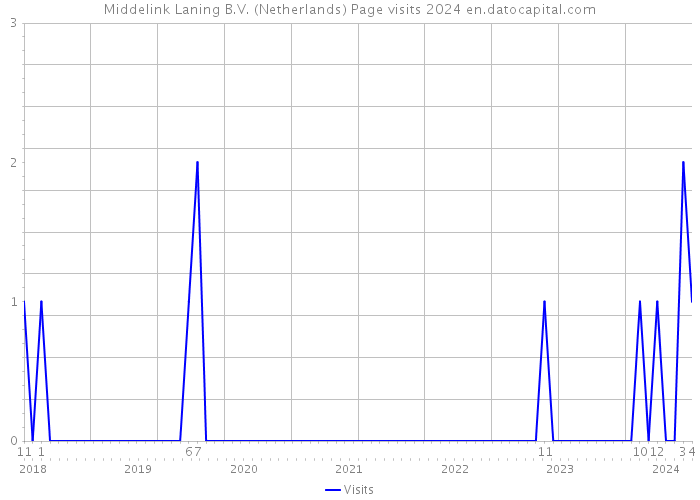 Middelink Laning B.V. (Netherlands) Page visits 2024 