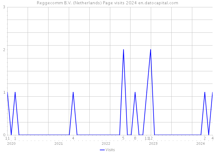 Reggecomm B.V. (Netherlands) Page visits 2024 