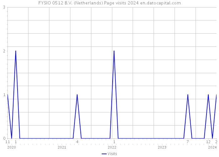 FYSIO 0512 B.V. (Netherlands) Page visits 2024 