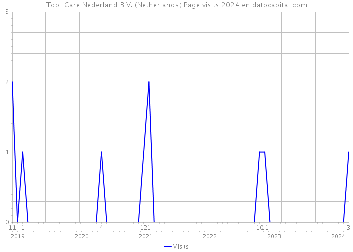 Top-Care Nederland B.V. (Netherlands) Page visits 2024 