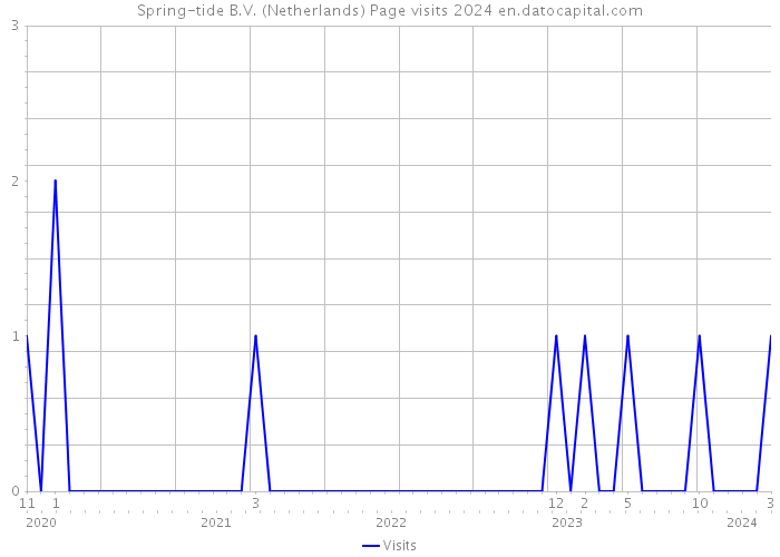 Spring-tide B.V. (Netherlands) Page visits 2024 