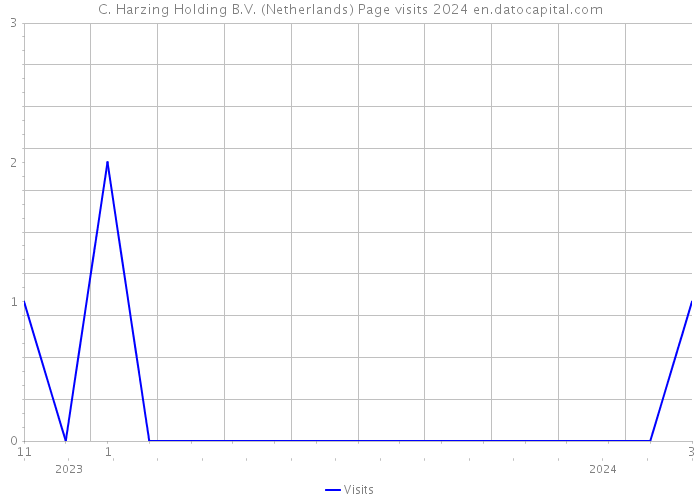C. Harzing Holding B.V. (Netherlands) Page visits 2024 