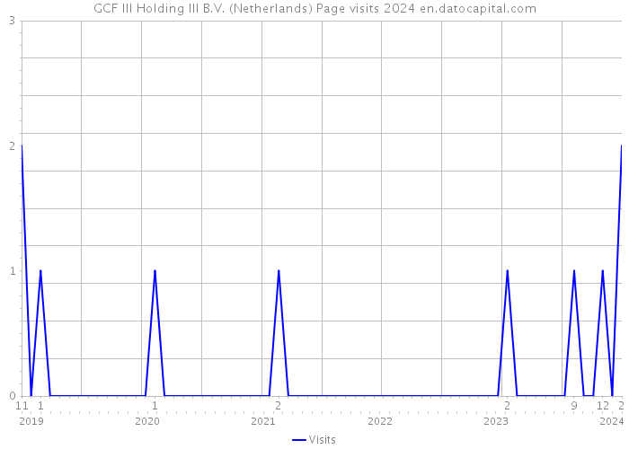 GCF III Holding III B.V. (Netherlands) Page visits 2024 
