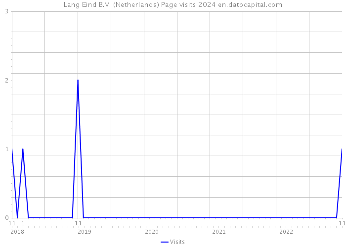 Lang Eind B.V. (Netherlands) Page visits 2024 