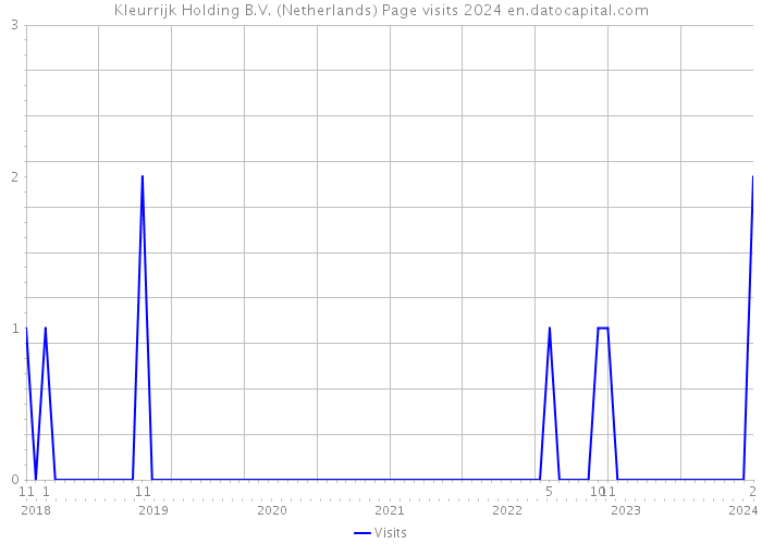 Kleurrijk Holding B.V. (Netherlands) Page visits 2024 