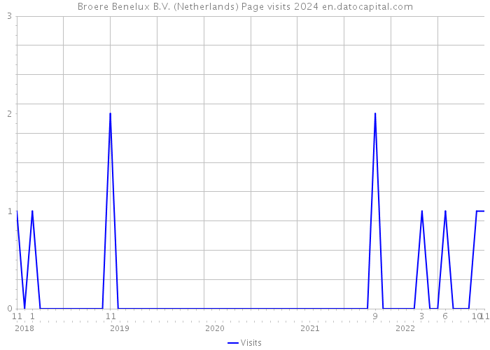 Broere Benelux B.V. (Netherlands) Page visits 2024 