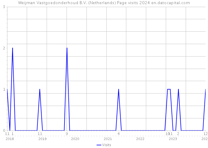 Weijman Vastgoedonderhoud B.V. (Netherlands) Page visits 2024 