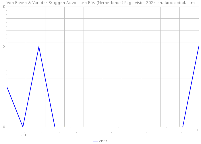 Van Boven & Van der Bruggen Advocaten B.V. (Netherlands) Page visits 2024 