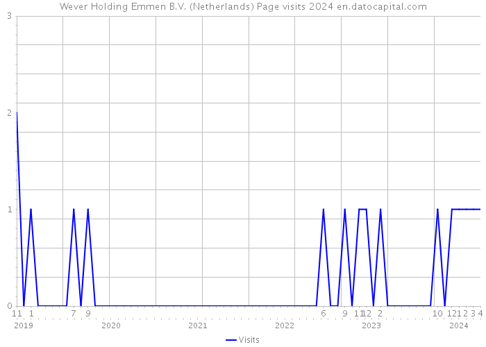 Wever Holding Emmen B.V. (Netherlands) Page visits 2024 