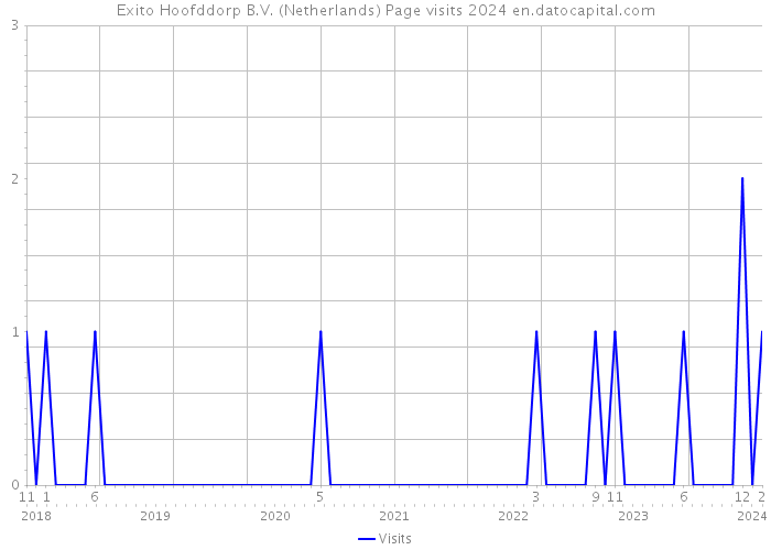Exito Hoofddorp B.V. (Netherlands) Page visits 2024 