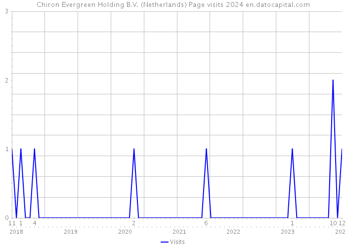 Chiron Evergreen Holding B.V. (Netherlands) Page visits 2024 