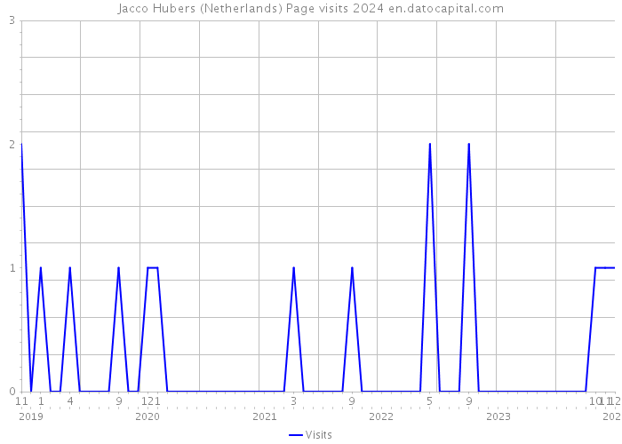 Jacco Hubers (Netherlands) Page visits 2024 
