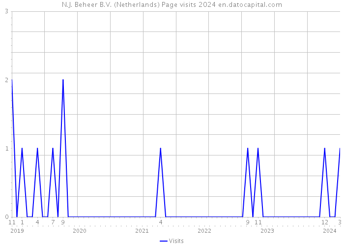 N.J. Beheer B.V. (Netherlands) Page visits 2024 