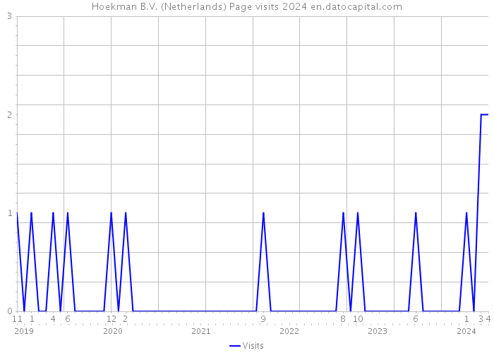 Hoekman B.V. (Netherlands) Page visits 2024 