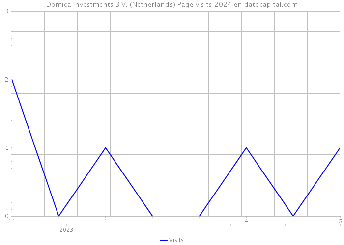 Domica Investments B.V. (Netherlands) Page visits 2024 