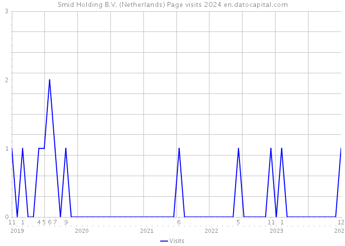 Smid Holding B.V. (Netherlands) Page visits 2024 