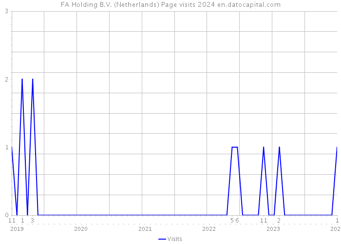 FA Holding B.V. (Netherlands) Page visits 2024 
