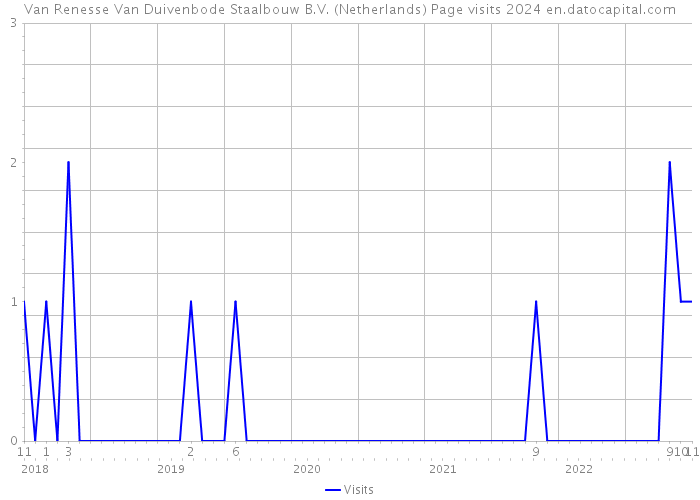 Van Renesse Van Duivenbode Staalbouw B.V. (Netherlands) Page visits 2024 