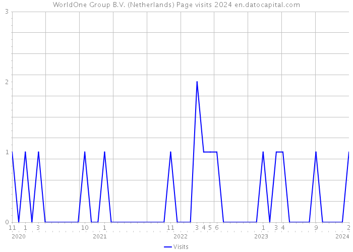 WorldOne Group B.V. (Netherlands) Page visits 2024 