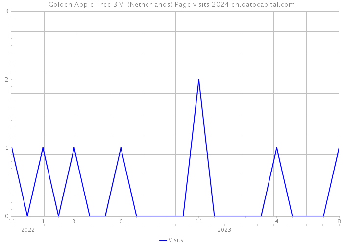 Golden Apple Tree B.V. (Netherlands) Page visits 2024 