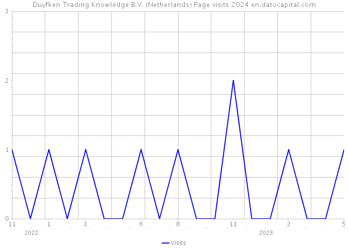 Duyfken Trading Knowledge B.V. (Netherlands) Page visits 2024 