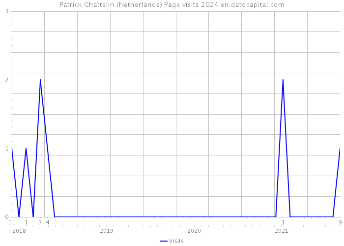 Patrick Chattelin (Netherlands) Page visits 2024 