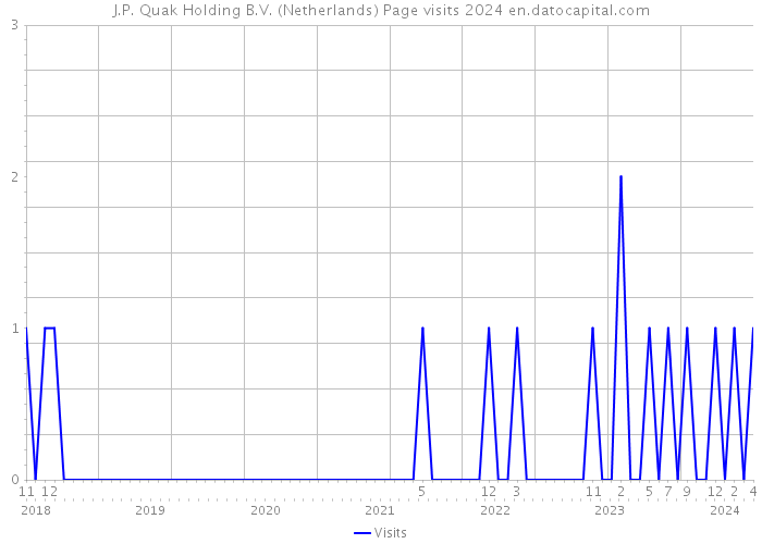 J.P. Quak Holding B.V. (Netherlands) Page visits 2024 