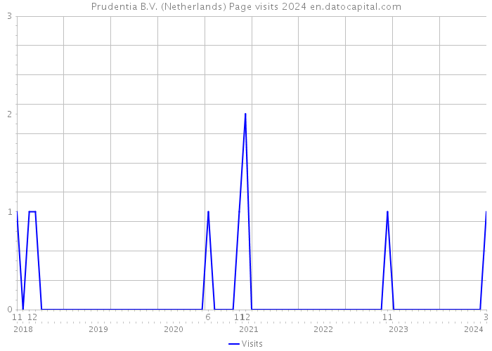 Prudentia B.V. (Netherlands) Page visits 2024 