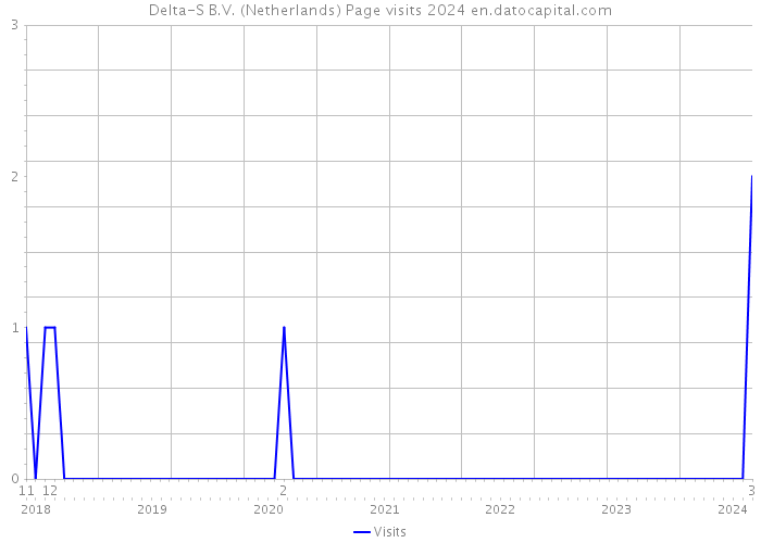 Delta-S B.V. (Netherlands) Page visits 2024 