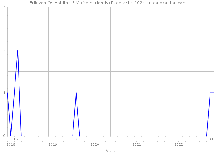 Erik van Os Holding B.V. (Netherlands) Page visits 2024 