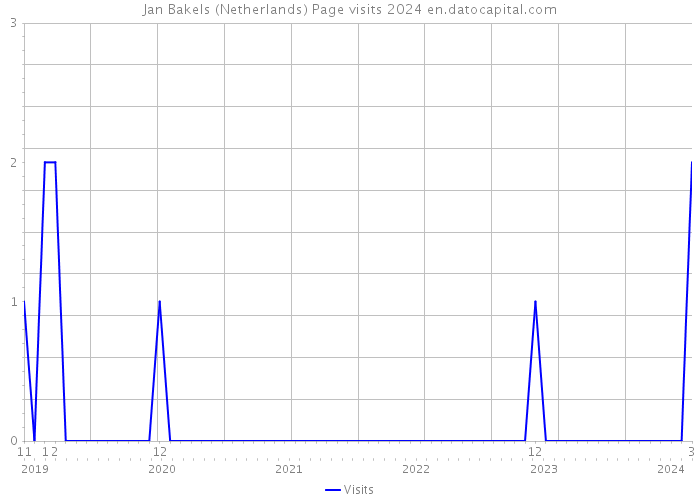Jan Bakels (Netherlands) Page visits 2024 