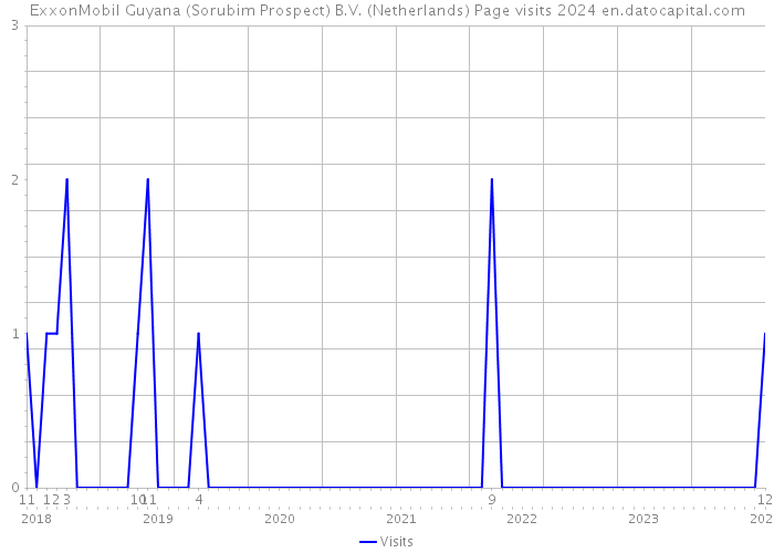 ExxonMobil Guyana (Sorubim Prospect) B.V. (Netherlands) Page visits 2024 