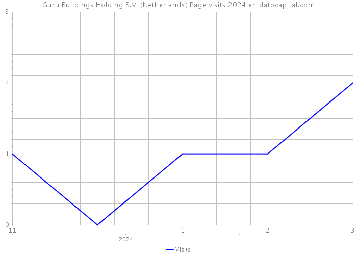 Guru Buildings Holding B.V. (Netherlands) Page visits 2024 