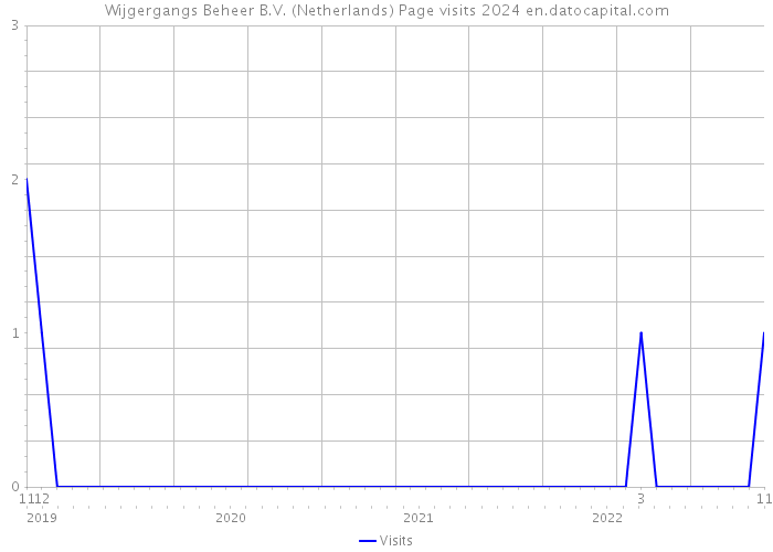 Wijgergangs Beheer B.V. (Netherlands) Page visits 2024 