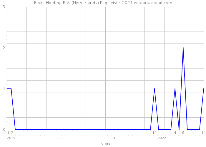 Bloks Holding B.V. (Netherlands) Page visits 2024 