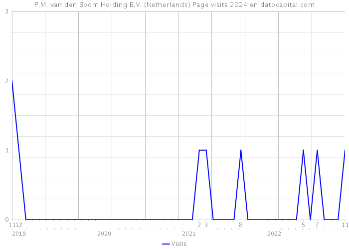P.M. van den Boom Holding B.V. (Netherlands) Page visits 2024 