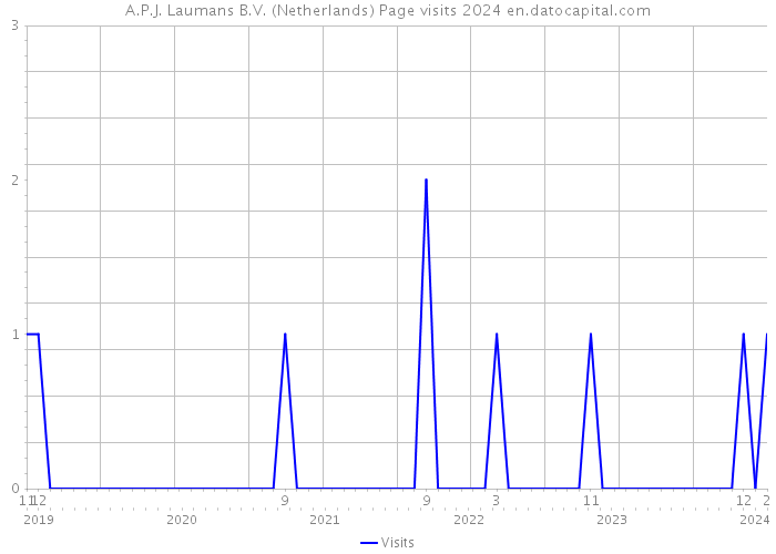A.P.J. Laumans B.V. (Netherlands) Page visits 2024 