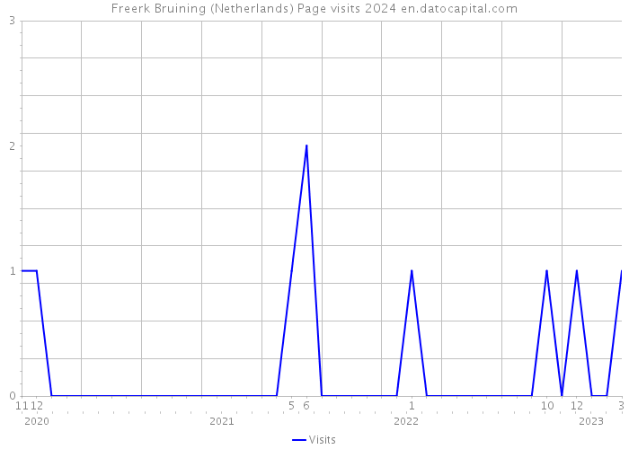 Freerk Bruining (Netherlands) Page visits 2024 