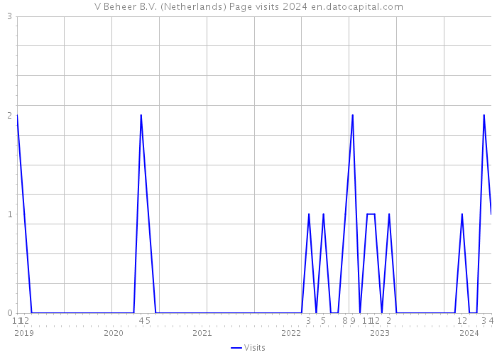 V Beheer B.V. (Netherlands) Page visits 2024 
