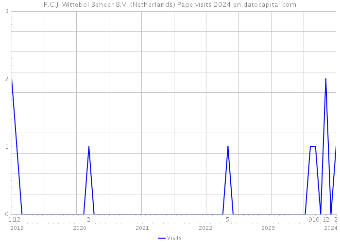 P.C.J. Wittebol Beheer B.V. (Netherlands) Page visits 2024 