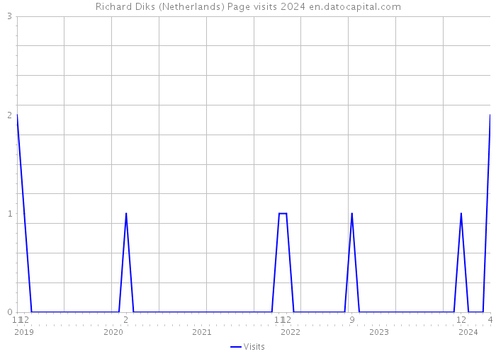 Richard Diks (Netherlands) Page visits 2024 