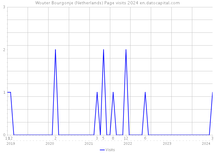 Wouter Bourgonje (Netherlands) Page visits 2024 