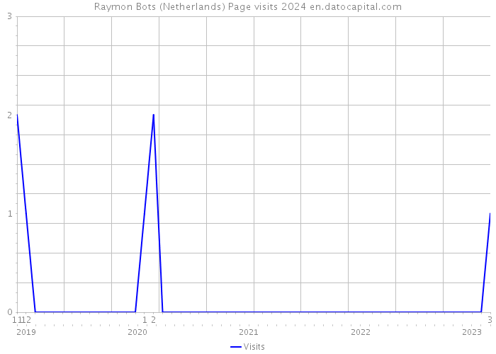 Raymon Bots (Netherlands) Page visits 2024 