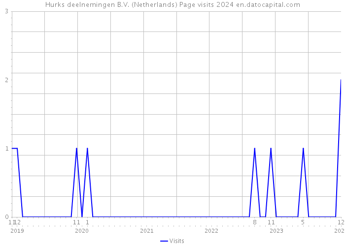Hurks deelnemingen B.V. (Netherlands) Page visits 2024 