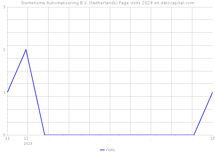 Siemensma Automatisering B.V. (Netherlands) Page visits 2024 
