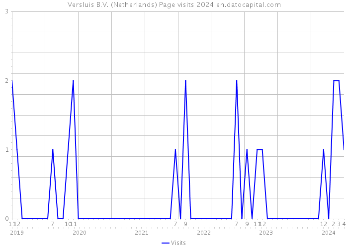 Versluis B.V. (Netherlands) Page visits 2024 