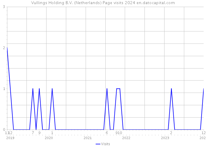 Vullings Holding B.V. (Netherlands) Page visits 2024 