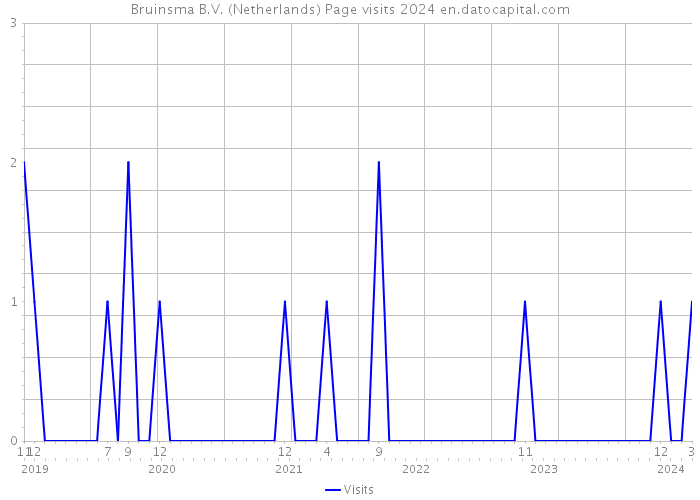Bruinsma B.V. (Netherlands) Page visits 2024 
