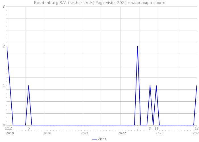 Roodenburg B.V. (Netherlands) Page visits 2024 