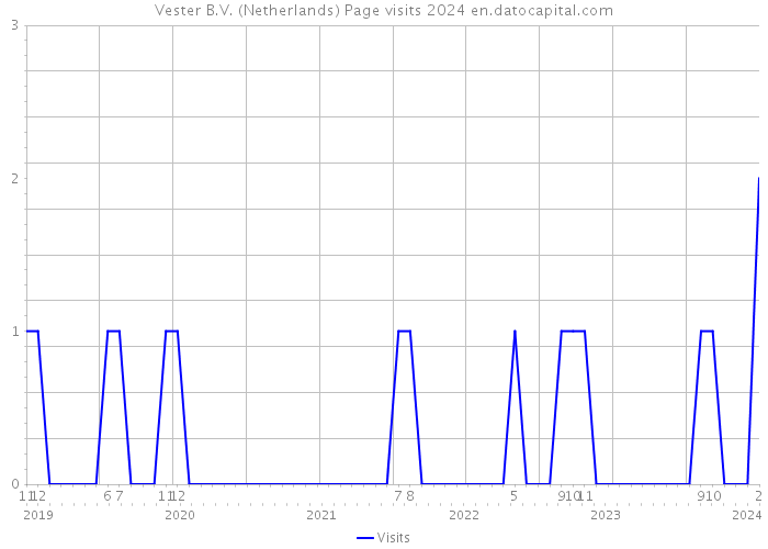 Vester B.V. (Netherlands) Page visits 2024 
